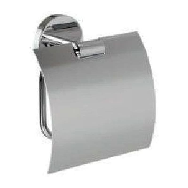Toilet Roll Holder with Stainless Steel Flap