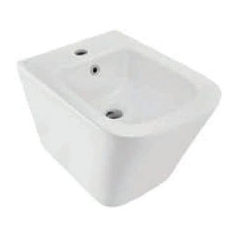 Slim Seat Cover, Hinges, Blind Installation Wall Hung Bidet with Accessories set, Set, Size: 350x490x340 mm