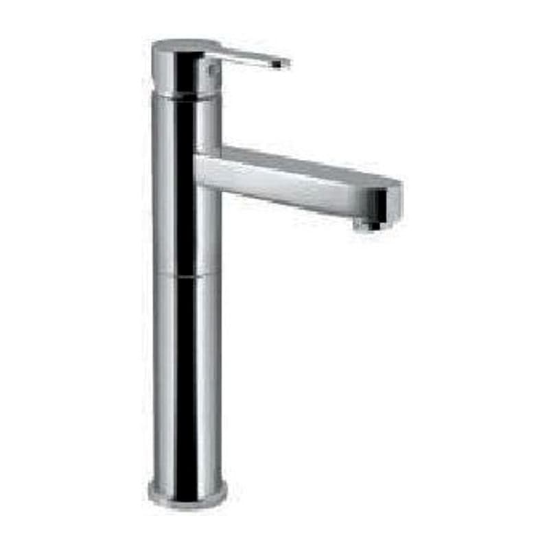 Single Lever Tall Boy with 150mm Extension 450mm Body Fixed Spout without Popup Waste System with 600mm Long Braided Hoses