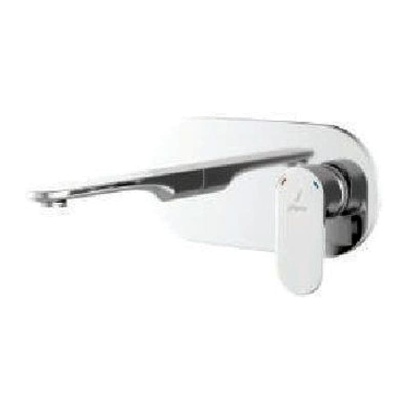 Exposed Part Kit of Single Lever Basin Mixer Wall Mounted Consisting of Operating Lever, Cartridge Sleeve, Wall Flange, Nipple & (Compatible with ALD-233N or ALD-235N)