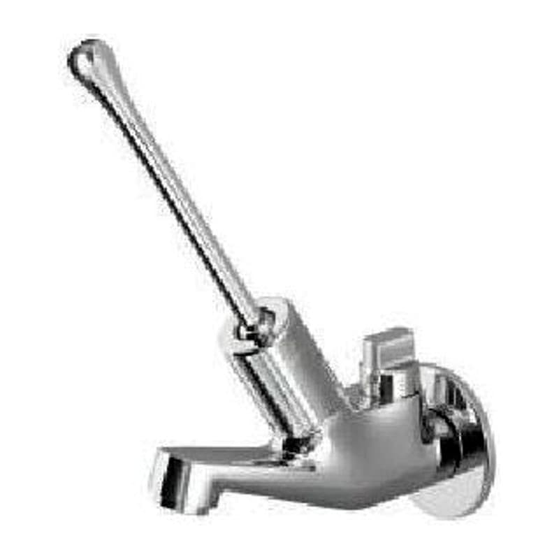 Bib Cock Auto Closing System with Built-in Control Cock, Wall Flange & Elbow Operated Extended Lever