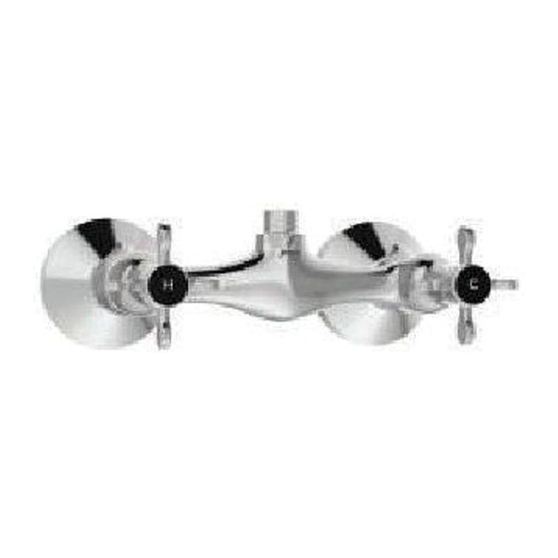 both Shower Mixer for Shower Cubicles (Wall Complete Mounted) with Connecting Legs & Flanges