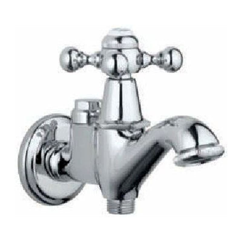 2-Way Bib Cock with Wall Flange