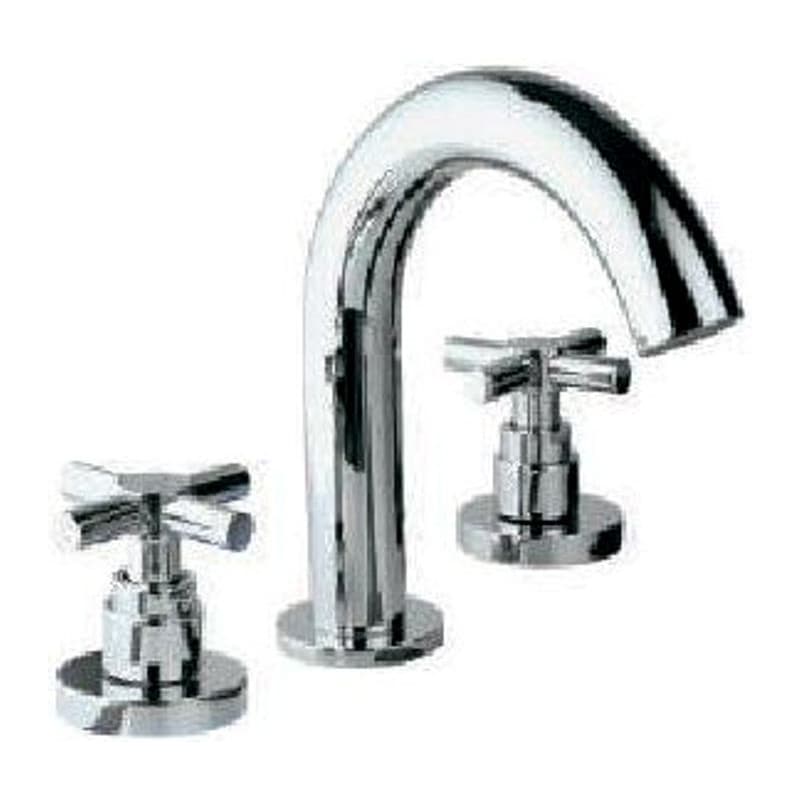 Bath Tub Filler Consisting of 2 Control and One Spout, 20mm Cartridge Size