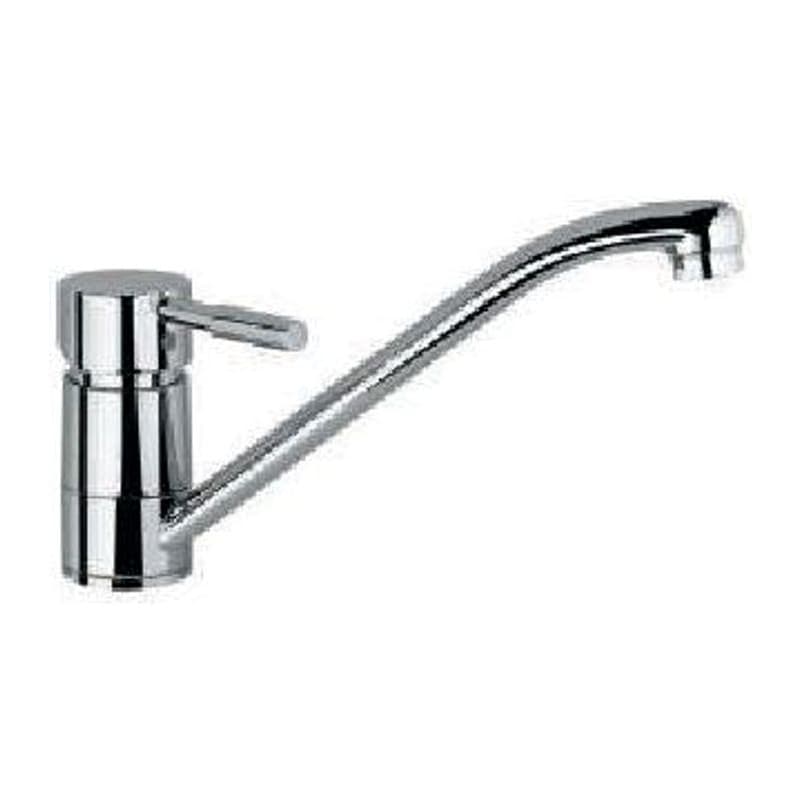 Spout Single Lever Sink Mixer with Swinging Spout (Table Mounted) with 450mm Long Braided Hoses