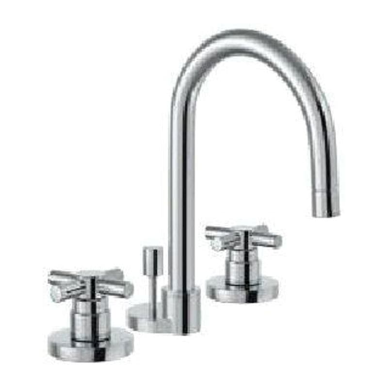 3-Hole Basin Mixer with Popup Waste System, 15mm Cartridge Size