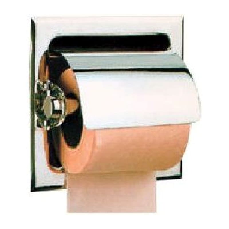 Paper Holder with Flap Recessed Type (Stainless Steel)