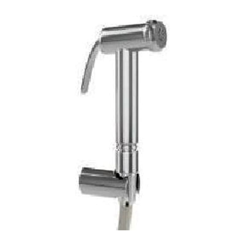 Dia, Hand Shower (Health Faucet) with a thin hole with size mouth jali, 8mm Dia, 1 Meter Long Flexible Tube & Wall Hook with N.R.V (Back Flow Preventer)