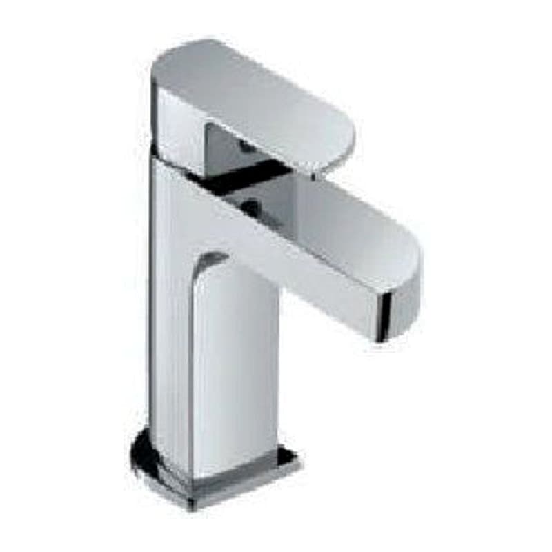 Single Lever Basin Mixer without Popup with 450mm Long Braided Hoses
