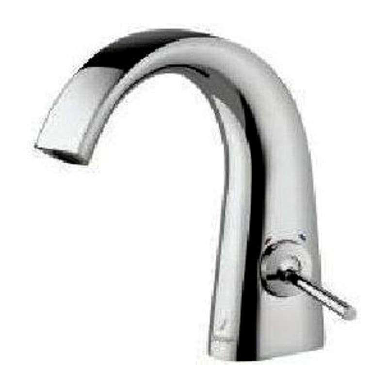 Joystick Basin Mixer without Popup Waste 450mm Long Braided Hoses