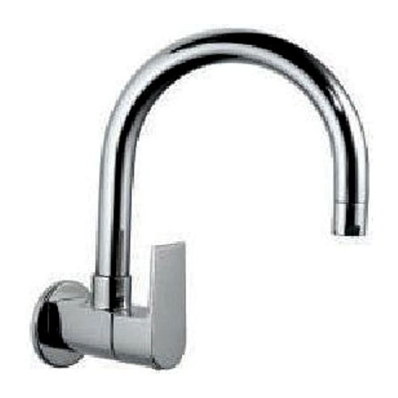 Wall Sink Cock with Regular Swinging Spout & Mounted Model With Wall Flange