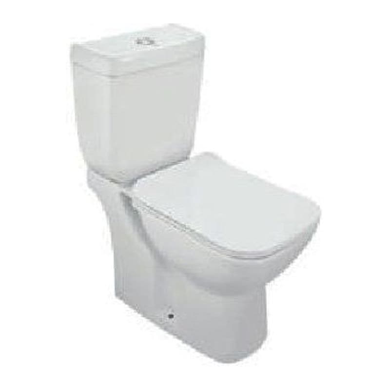 Bowl with Cistern For Coupled WC with UF Soft Close Dual Flush Cistern Fitting, Fixing Accessories and Accessories Size: 375x650x800 mm, P Trap- 180 mm