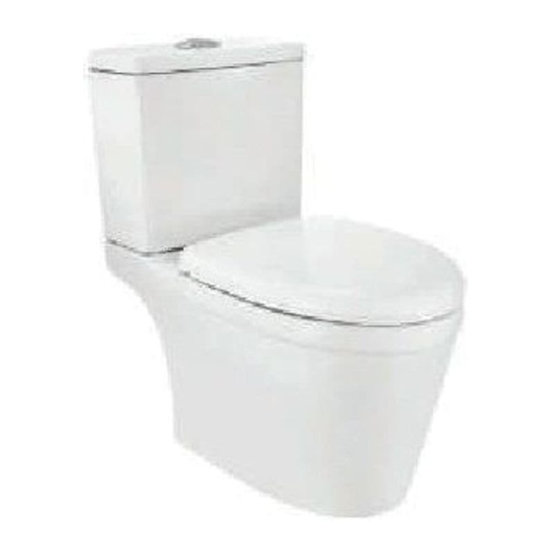 with PP Soft Close Bowl with Cistern For Coupled WC with PP Soft Close Seat Cover, Hinges, Set, Dual Flush Cistern Fitting, Fixing Accessories and Accessories Set, Size: 410x695x785 mm, S Trap- 300 mm