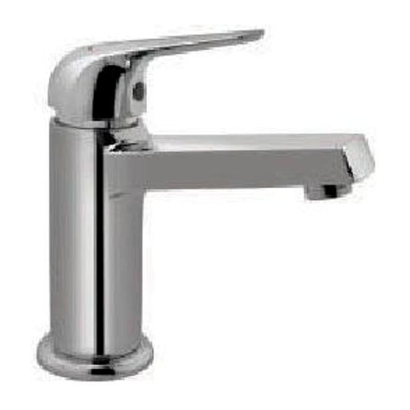 Single Lever Basin Mixer without Popup with 450mm Long Braided Hoses