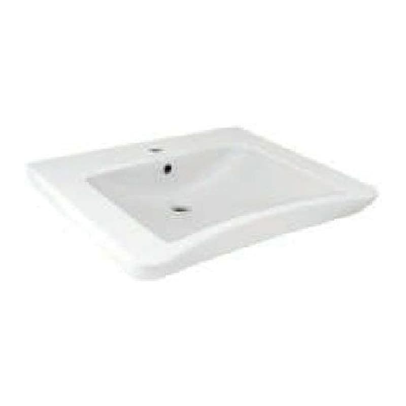 Wall Hung Basin with Fixing Accessories, Size: 650x565x155 mm