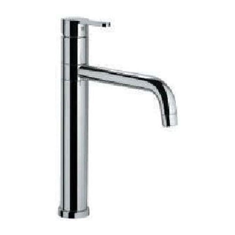 Spout Single Lever Sink Mixer with 210mm Body Swinging Spout without popup Waste (Table Mounted) with 600mm Long Braided Hoses