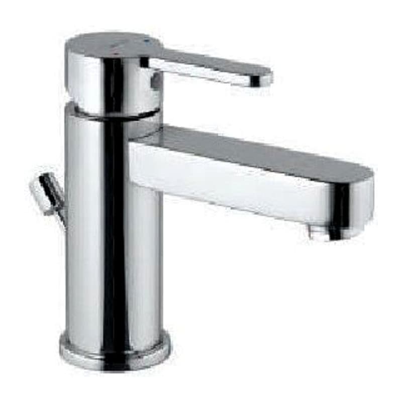 Single Lever Extended Basin Mixer (Height- 85mm) with Popup Waste System with Long Braided Hoses