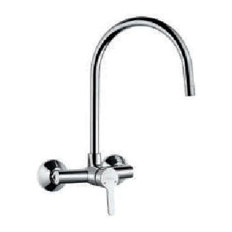 Single Lever Sink Mixer with Swinging on Upper Side (Wall Mounted Model) with Connecting Legs & Wall Flanges