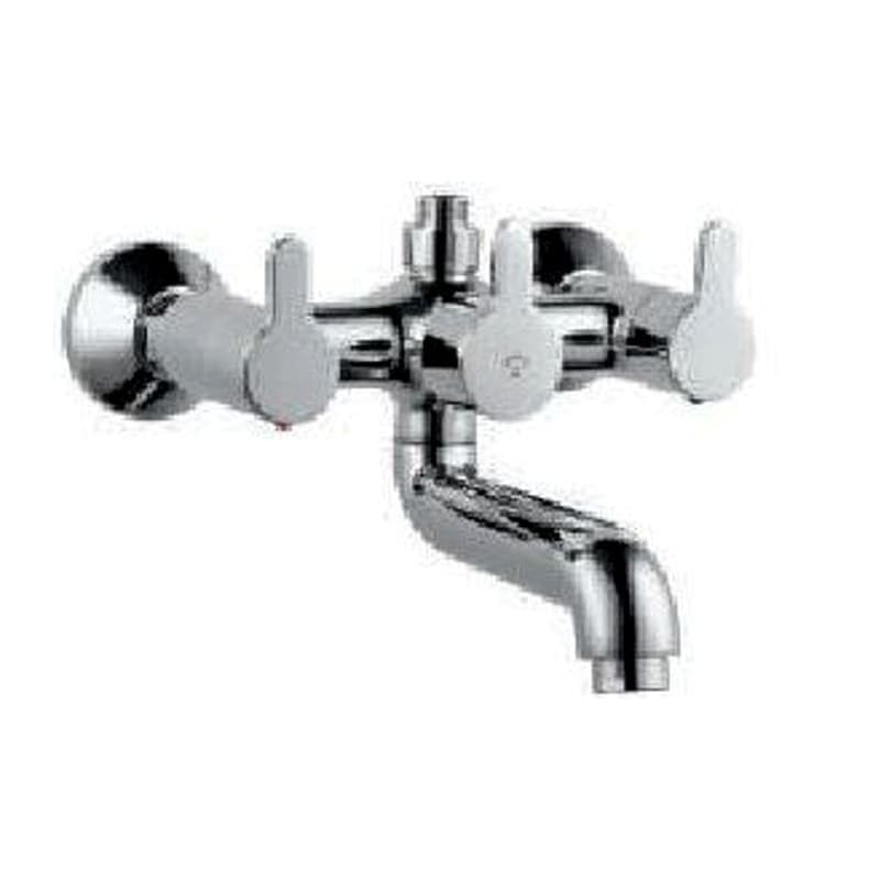 Wall Mixer with Connector for Hand Shower Cartridge arrangement with Connecting Legs, Wall Spout Flanges & Wall Bracket for Hand Shower
