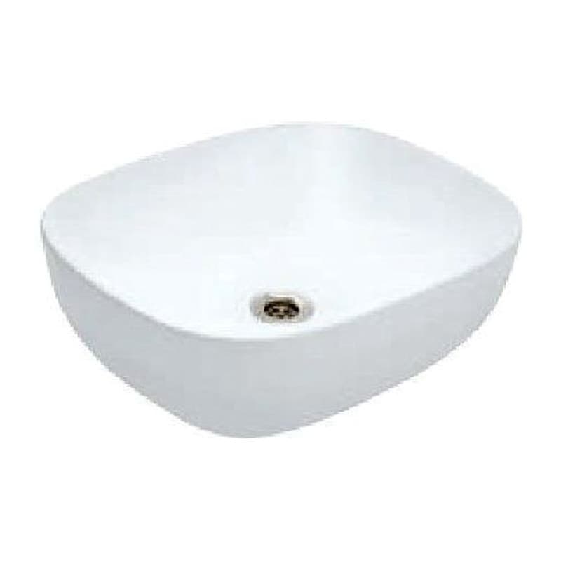 Thin Rim Table Top Basin, Shape: Rectangular, Size: 495x395x150 mm
