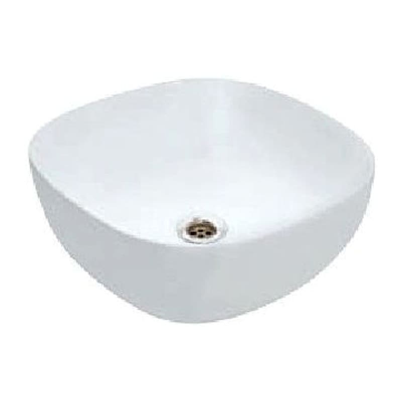 Thin Rim Table Top Basin, Shape: Square, Size: 420x420x150 mm