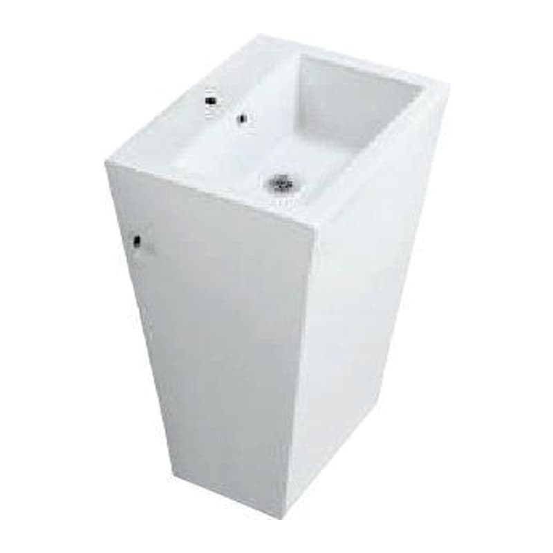 Floor Standing Basin with Fixing Accessories, Size: 510x460x870 mm