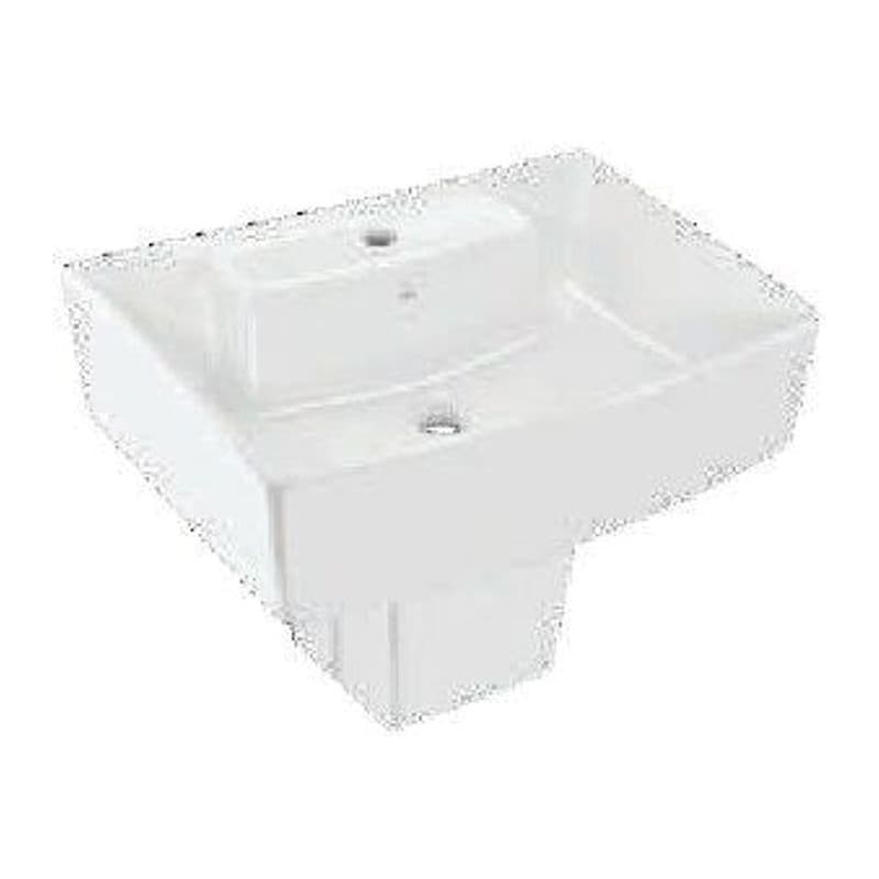 Wall Hung Basin with Fixing Accessories, Size: 600x435x185 mm