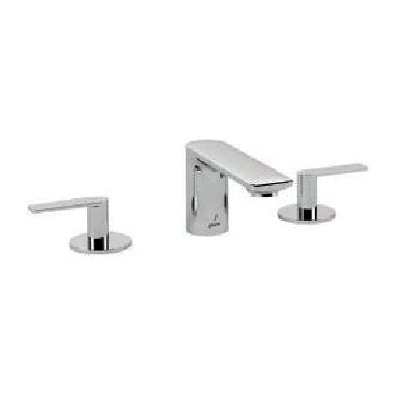 Round 3-Hole Basin Mixer with Casted Spout, Handle and without Popup Waste System