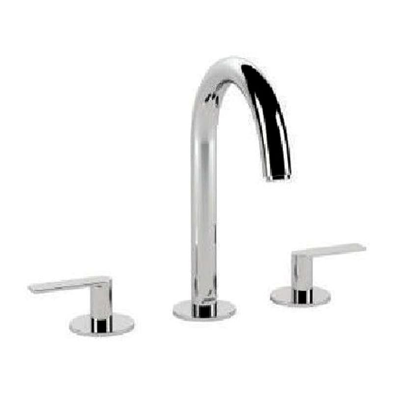 Lever 3-Hole Basin Mixer with Pipe Spout, Lever Handle and without Popup Waste System