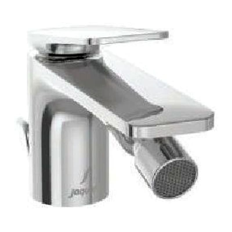 Single Lever 1-Hole Bidet Mixer with Popup Waste System with 375mm Long Braided Hose Hoses
