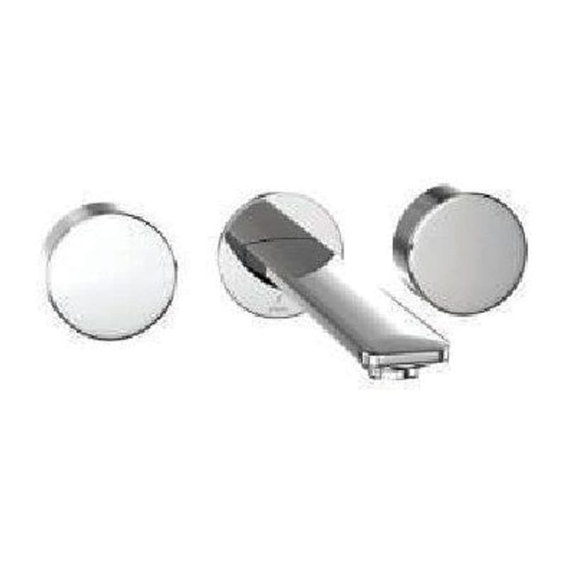 Exposed Part Kit of Two Concealed Stop with Two Handles & Basin Spout with Wall Flange (Compatible with LAG-91423C)