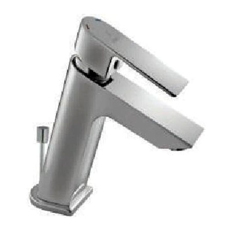 Waste Single Lever Basin Mixer with Popup 450mm Long Braided Hoses