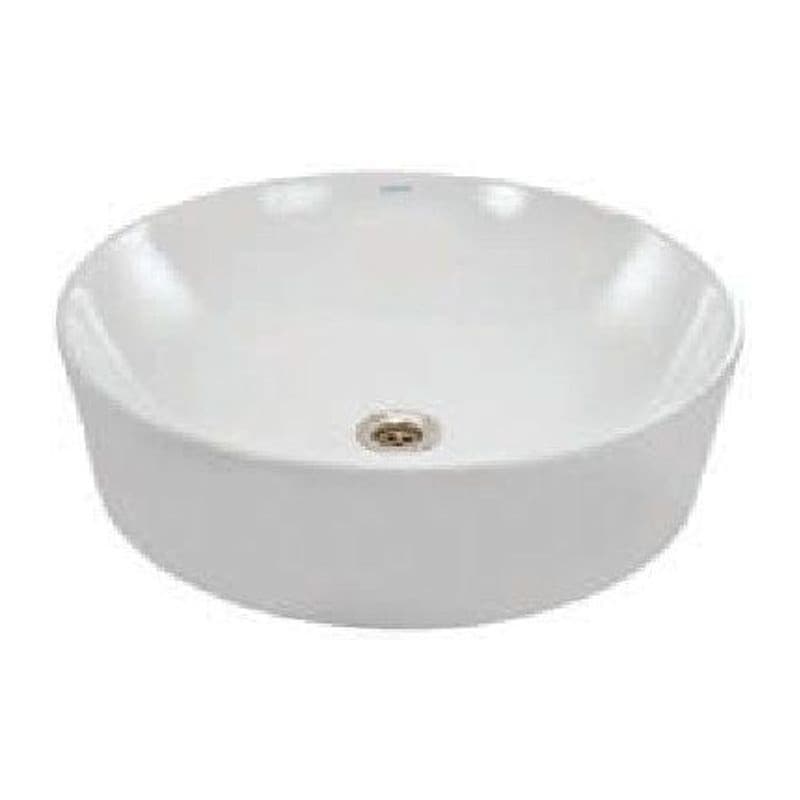 Thin Rim Table Top Basin, Shape: Round, Size: 480x480x135mm