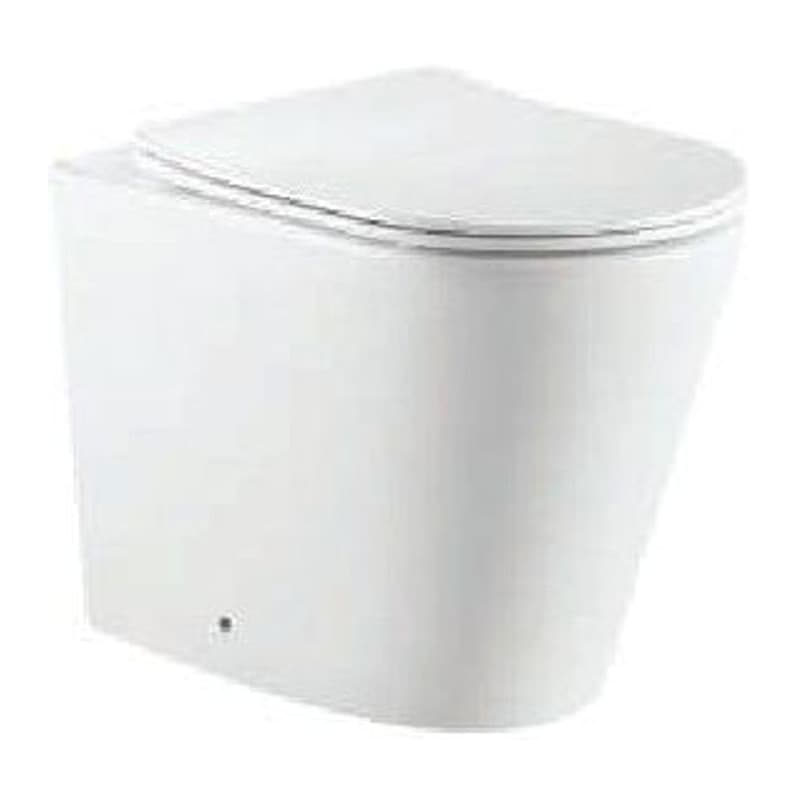 Rimless Back To Wall WC with UF soft close slim seat Accessories and Accessories Set, Size: 360x560x420 mm, P Trap- 180 mm