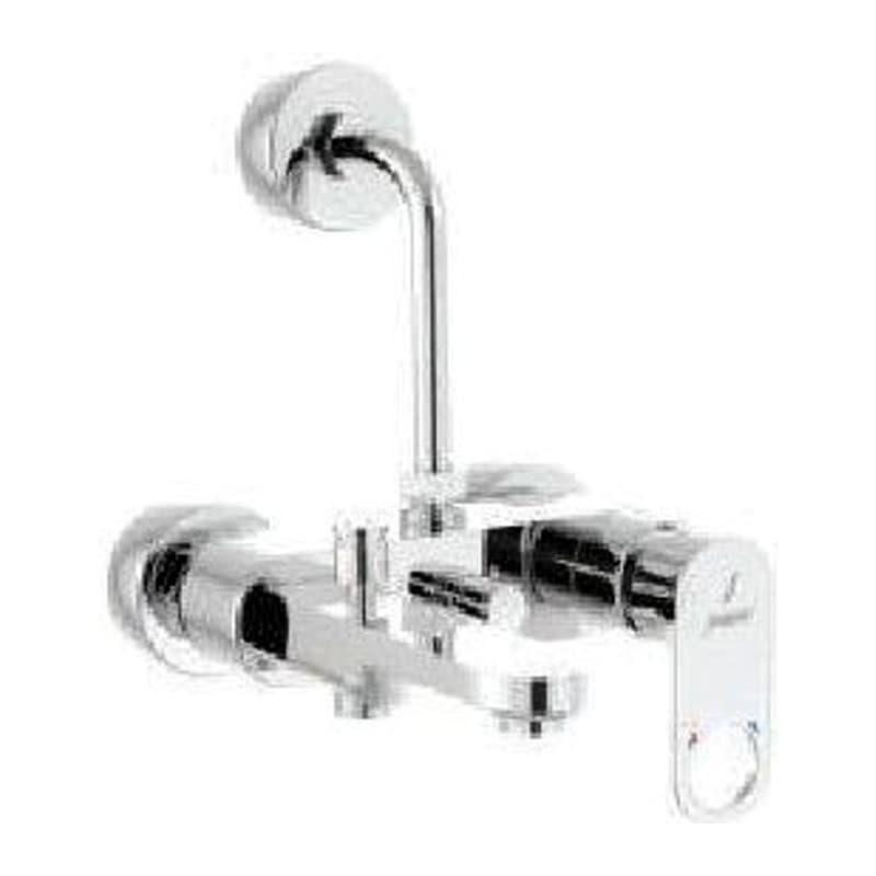 Single Lever Wall Mixer 3-in-1 System with Pipe Provision for both Hand Shower and Overhead Shower Complete with 115mm Long Bend Connecting Legs & Wall Flange (without Overhead Shower)