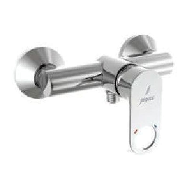 Single Lever Exposed Shower Mixer for Connection to Hand Shower with Connecting Pipe, Legs & Wall Flanges Hand &