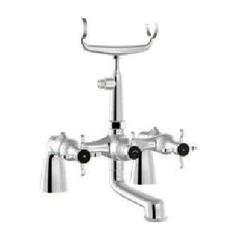 Bath Tub Mixer (Exposed Straight Legs) with Telephone Shower Arrangement & Crutch (without Hand Shower and Hoses)