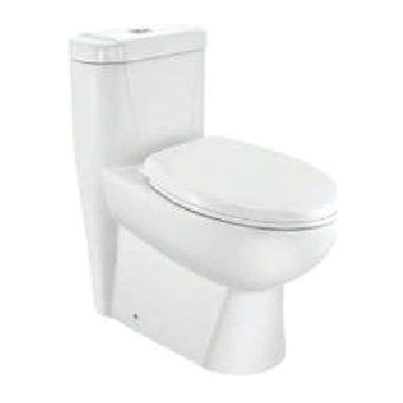 Hinges, Cistern Rimless Single Piece-WC With PP Soft Close Seat Cover, Hinges, Cistern Fittings, Fixing Accessories And Accessories Set, Size: 360x650x685 mm, S Trap- 220 mm