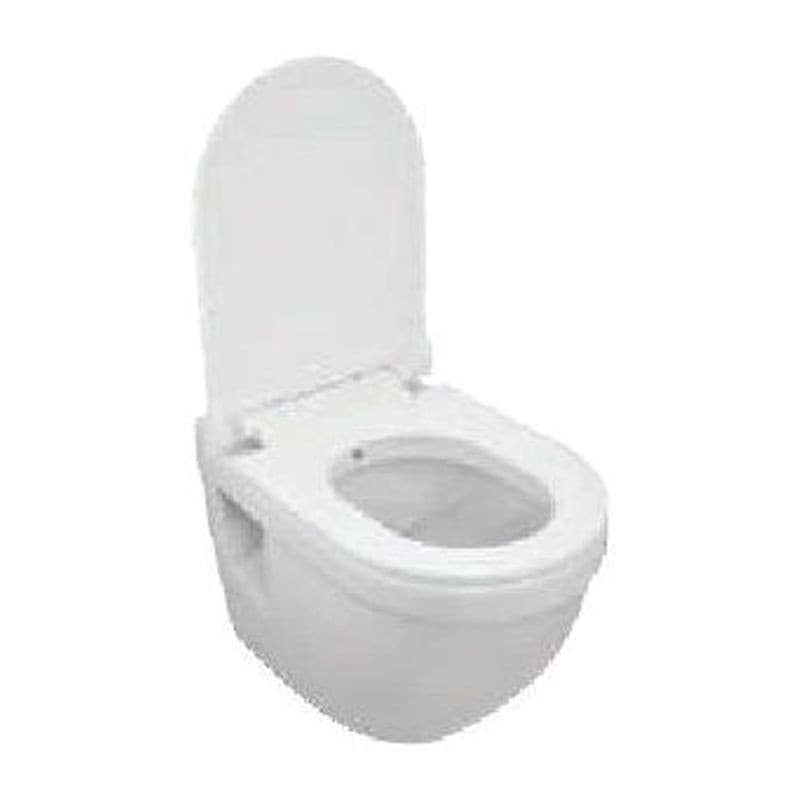 Wall Hung WC with In-built Jet, UF soft close slim seat Accessories Set, Size: 365x525x400 mm