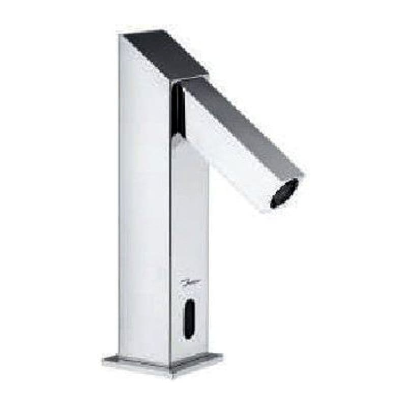 Sensor Faucet for Wash Basin in Square with Base Flange (9V transformer)