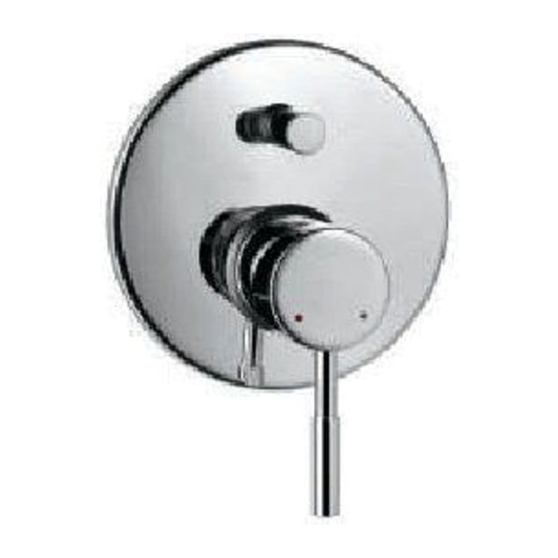 Single Lever Exposed Parts Kit of Diverter Consisting of Operating Lever, Cartridge Wall Flange (with Seals) & Button Assembly Sleeve & Button (Compatible with
