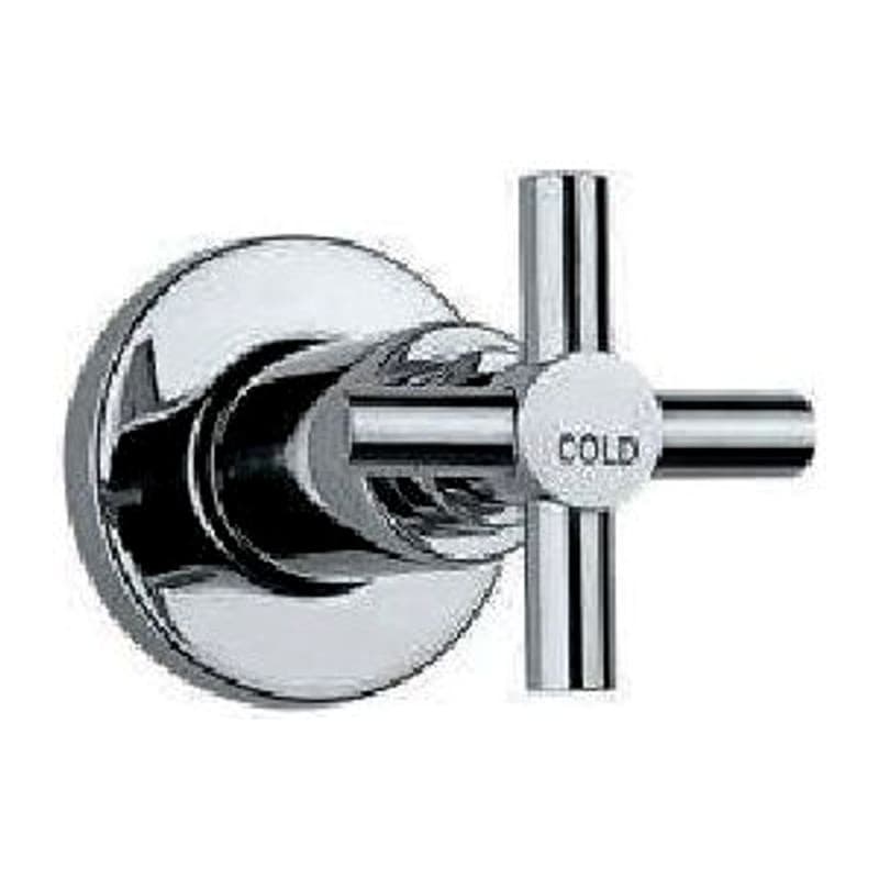 Flange Exposed Part Kit of Concealed Stop Cock Cold Only & Flush Cock with Fitting Sleeve, Operating Lever & Adjustable Wall Flange Seal (Compatible with ALD-083R, ALD-089R or ALD-081)