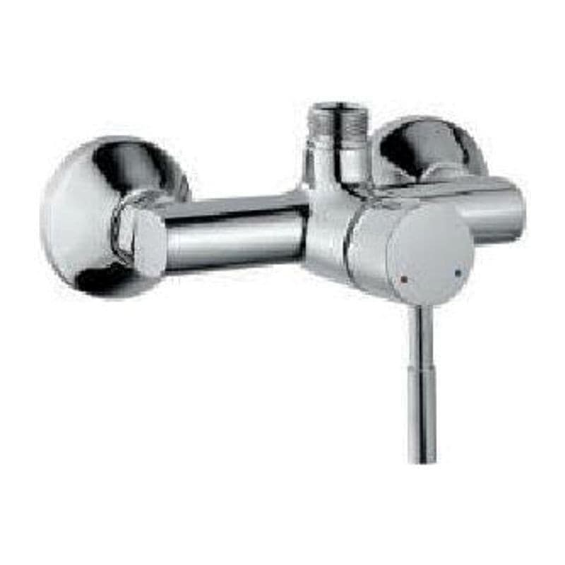 Single Lever Exposed Shower Mixer with Shower Provision For Connection to Exposed Shower Shower Pipe (SHA-1211N) with Connecting Legs & Wall Flanges