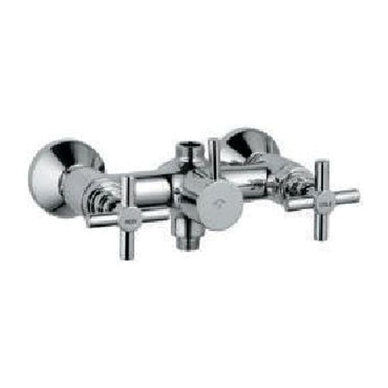 for both Exposed Wall Mixer with Provision for Complete Shower & Hand Shower with Connecting Legs & Wall Flanges