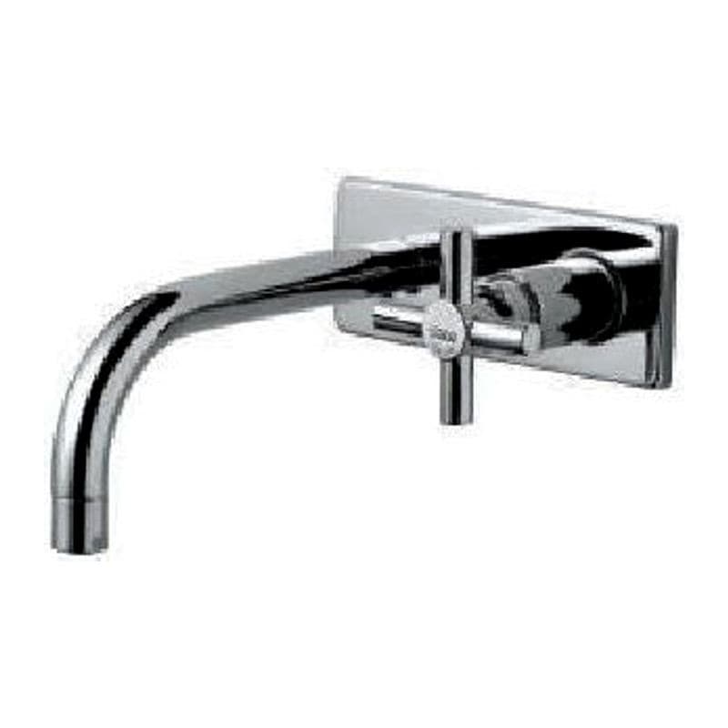 Spout Exposed Part Kit of Single Concealed Cock Consisting of Operating Lever, Sleeve, Wall Flange (with Seals) & Basin (Compatible with ALD-441)