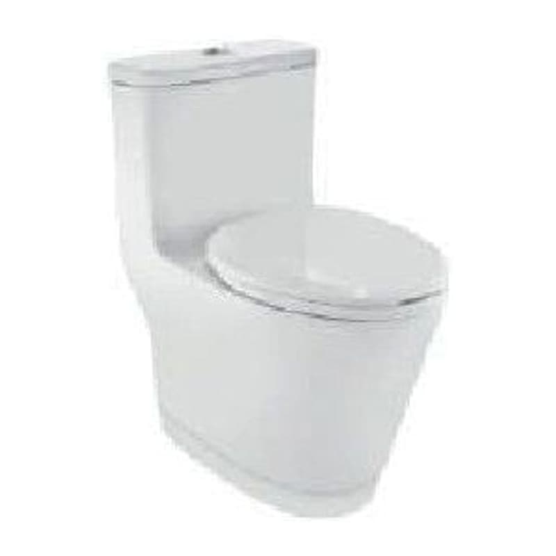 Hinges, Accessories Set, Rimless Single Piece WC with UF Soft Close Seat Cover, Hinges, Dual Flush Cistern Fitting, Fixing Accessories and Accessories Set, Size: 395x710x730 mm, S Trap- 300 mm