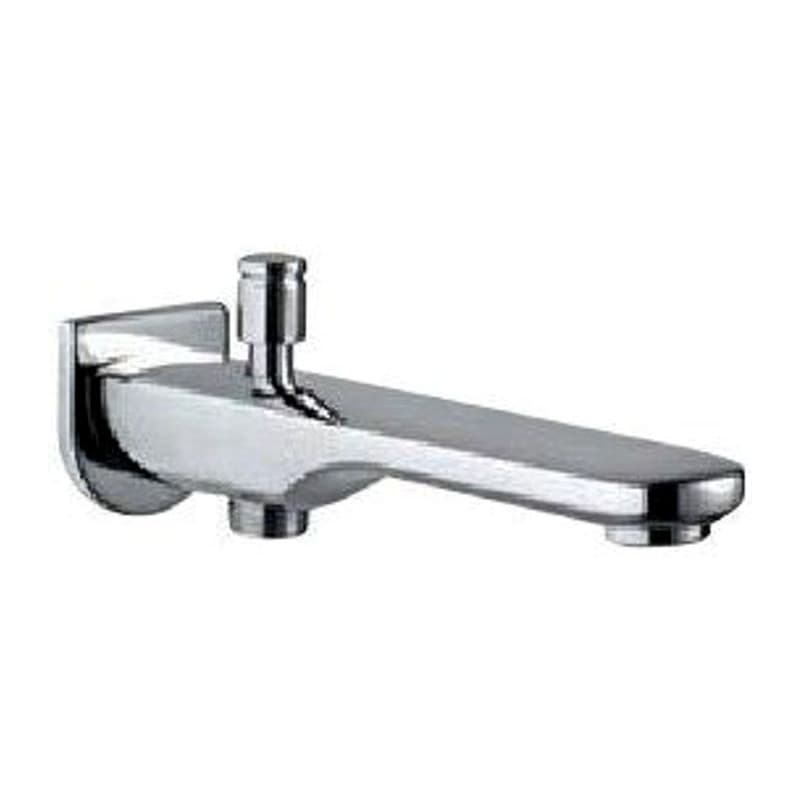 Bath Tub Spout with Button attachment for Hand Shower with Wall Flange