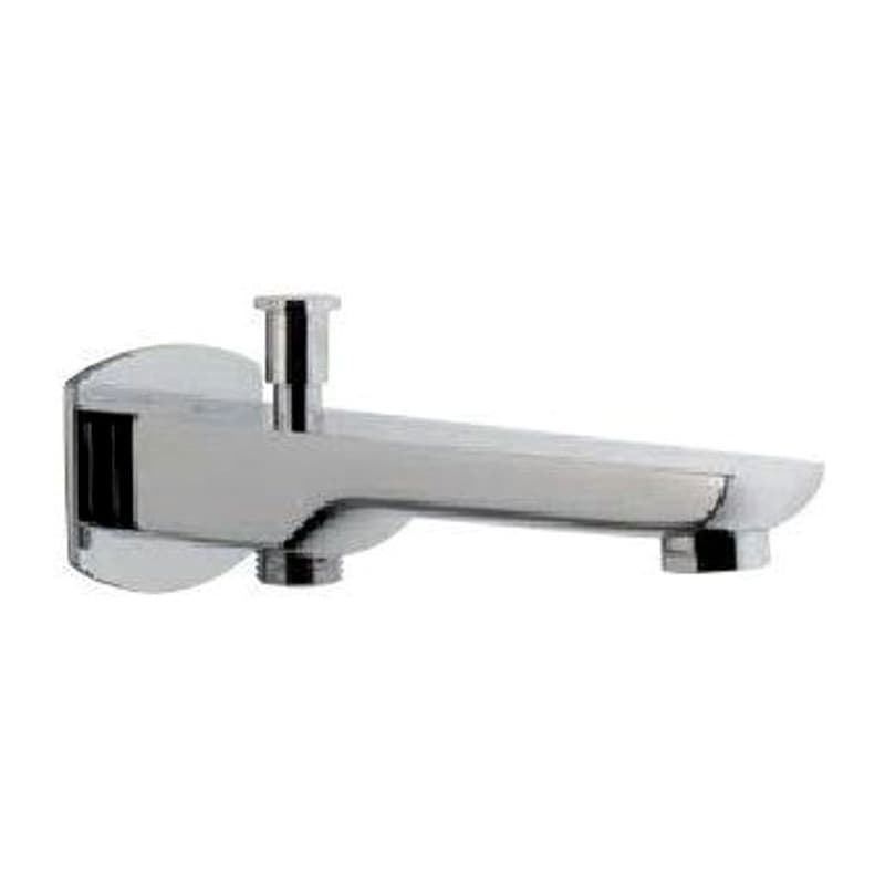 Bath Tub Spout with Button Attachment Hand Shower with Wall Flange